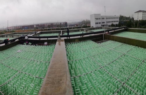 尊龙凯时新质料为安徽某印染废水站提供生物填料刷新